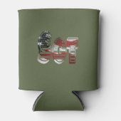 Patriottisch militair uniek ongelooflijk blikjeskoeler (Voorkant)