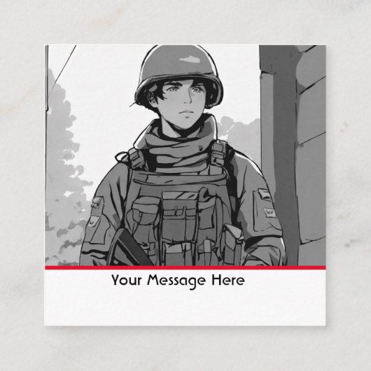 Patriottisch Militair VS Informatiekaartje (Achterkant)