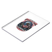 Patriottisch Moeras Monster Old Glory Horror Monst Notitieboek (Linkerzijde)