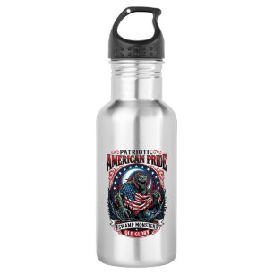 Patriottisch Moeras Monster Old Glory Horror Monst Waterfles