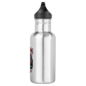 Patriottisch Moeras Monster Old Glory Horror Monst Waterfles (Rechts)