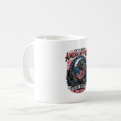 Patriottisch moerasmonster Old Glory Horror Monste Koffiemok (Voorkant links)