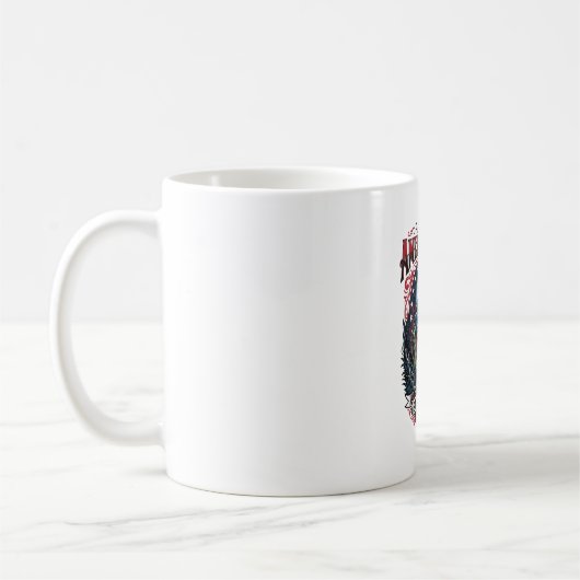 Patriottisch moerasmonster Old Glory Horror Monste Koffiemok (Links)