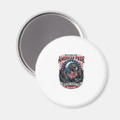Patriottisch moerasmonster Old Glory Horror Monste Magneet (Voorkant / Achterkant)