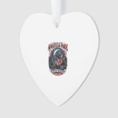 Patriottisch moerasmonster Old Glory Horror Monste Ornament (voorkant)