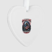 Patriottisch moerasmonster Old Glory Horror Monste Ornament (voorkant)