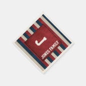 Patriottisch monogram papieren servetten (Hoek)