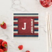 Patriottisch monogram papieren servetten (Insitu)