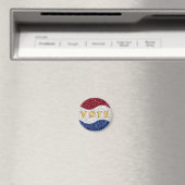 Patriottisch Mozaïekgolven Stemmen Magneet (Insitu (Vaatwasser))