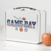 Patriottisch Multi Sport Spel Dag Seizoen Amerikaa (In situ)