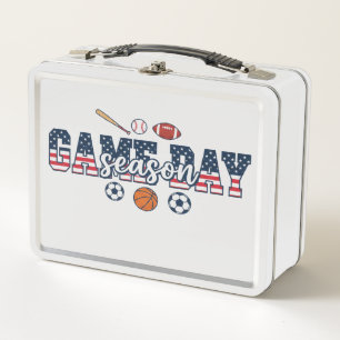Patriottisch Multi Sport Spel Dag Seizoen Amerikaa