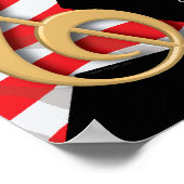 Patriottisch muziekPoster Poster (Hoek)