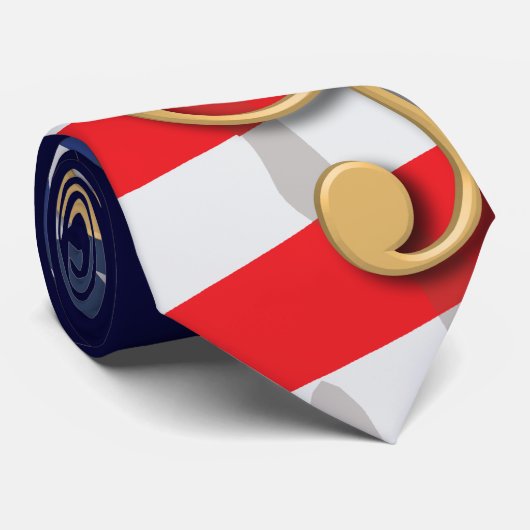 Patriottisch muziekStropdas Stropdas (Opgerold)