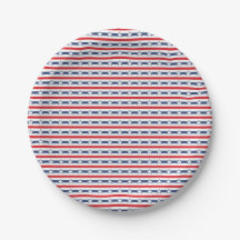 Patriottisch naadloos patroon voor vier juli op ee