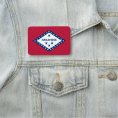 Patriottisch naamplaatje met vlag van Arkansas, Ve (In situ)