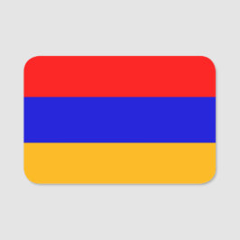 Patriottisch naamplaatje met vlag van Armenië