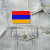 Patriottisch naamplaatje met vlag van Armenië (In situ)