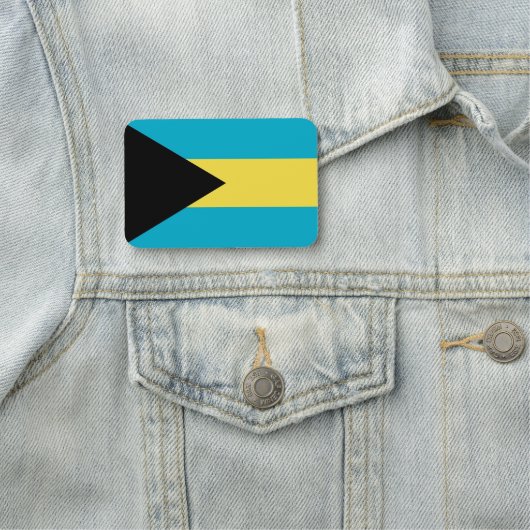 Patriottisch naamplaatje met vlag van Bahama's (In situ)