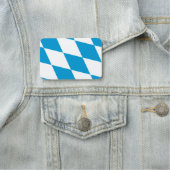 Patriottisch naamplaatje met vlag van Beieren, Dui (In situ)