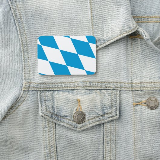 Patriottisch naamplaatje met vlag van Beieren, Dui (In situ)