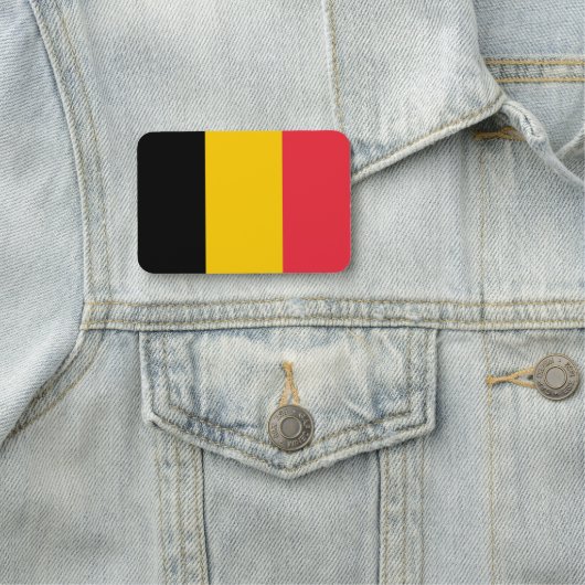 Patriottisch naamplaatje met vlag van België (In situ)