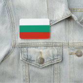 Patriottisch naamplaatje met vlag van Bulgarije (In situ)