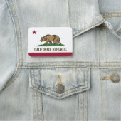 Patriottisch naamplaatje met vlag van Californië,  (In situ)
