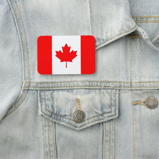 Patriottisch naamplaatje met vlag van Canada (In situ)