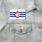 Patriottisch naamplaatje met vlag van Cincinnati (In situ)