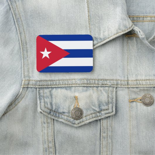 Patriottisch naamplaatje met vlag van Cuba (In situ)