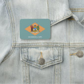 Patriottisch naamplaatje met vlag van Delaware, Ve (In situ)