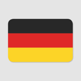 Patriottisch naamplaatje met vlag van Duitsland