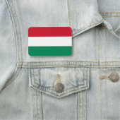 Patriottisch naamplaatje met vlag van Hongarije (In situ)