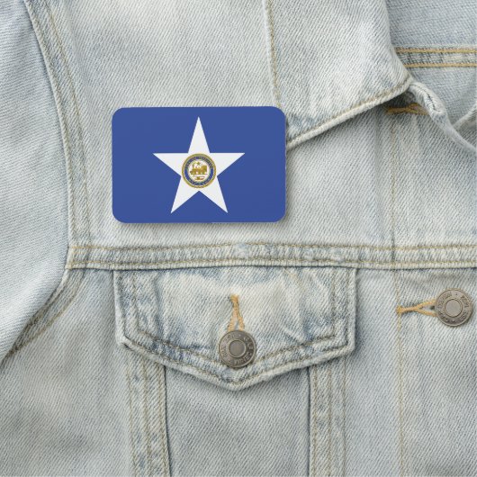 Patriottisch naamplaatje met vlag van Houston (In situ)