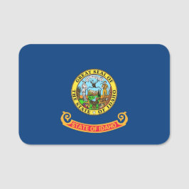 Patriottisch naamplaatje met vlag van Idaho, Veren