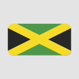 Patriottisch naamplaatje met vlag van Jamaica
