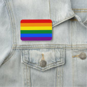 Patriottisch naamplaatje met vlag van LGBT (In situ)