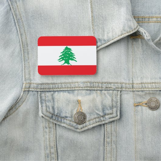 Patriottisch naamplaatje met vlag van Libanon (In situ)