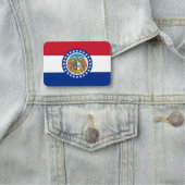 Patriottisch naamplaatje met vlag van Missouri (In situ)