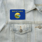 Patriottisch naamplaatje met vlag van Montana (In situ)