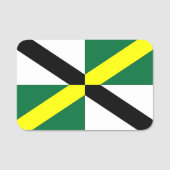 Patriottisch naamplaatje met vlag van Monterey Cit (Voorkant)