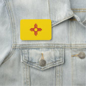 Patriottisch naamplaatje met vlag van New Mexico (In situ)