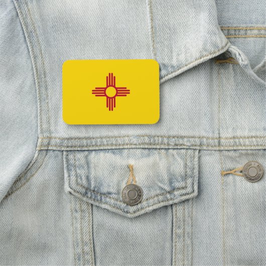 Patriottisch naamplaatje met vlag van New Mexico (In situ)