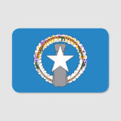 Patriottisch naamplaatje met vlag van Noordelijke  (Voorkant)