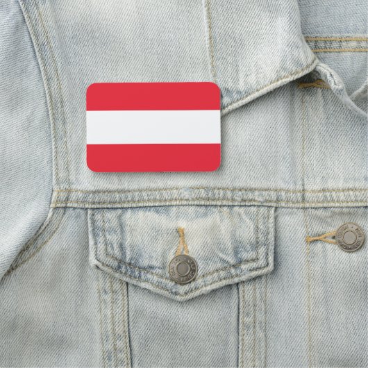 Patriottisch naamplaatje met vlag van Oostenrijk (In situ)