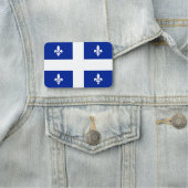 Patriottisch naamplaatje met vlag van Quebec (In situ)