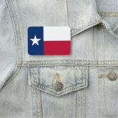 Patriottisch naamplaatje met vlag van Texas (In situ)