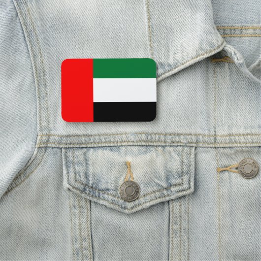 Patriottisch naamplaatje met vlag van VAE (In situ)