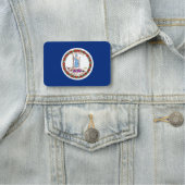 Patriottisch naamplaatje met vlag van Virginia (In situ)