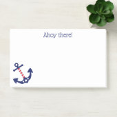 Patriottisch nautisch anker Ahoy daar Quote 10 x 6 Post-it® Notes (Kantoor)